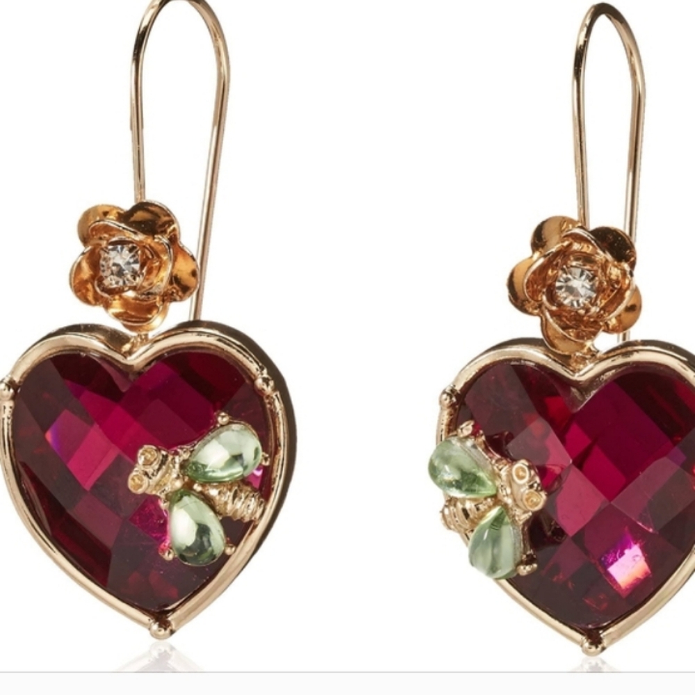 BETSEY JOHNSON STONE COLLECTION HEART WITH BEES NWT